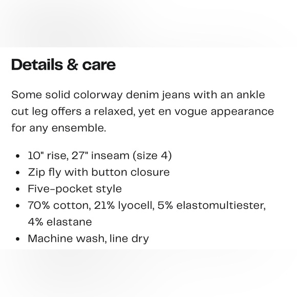 Curves 360 by NYDJ Slim Ankle Jeans. Size 8 short - Picture 3 of 13